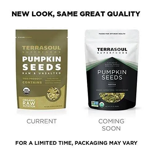 Terrasoul Superfoods Organic Heirloom Pumpkin Seeds, 1.5 Lbs - Sourced from Europe, Keto, Raw, Unsalted