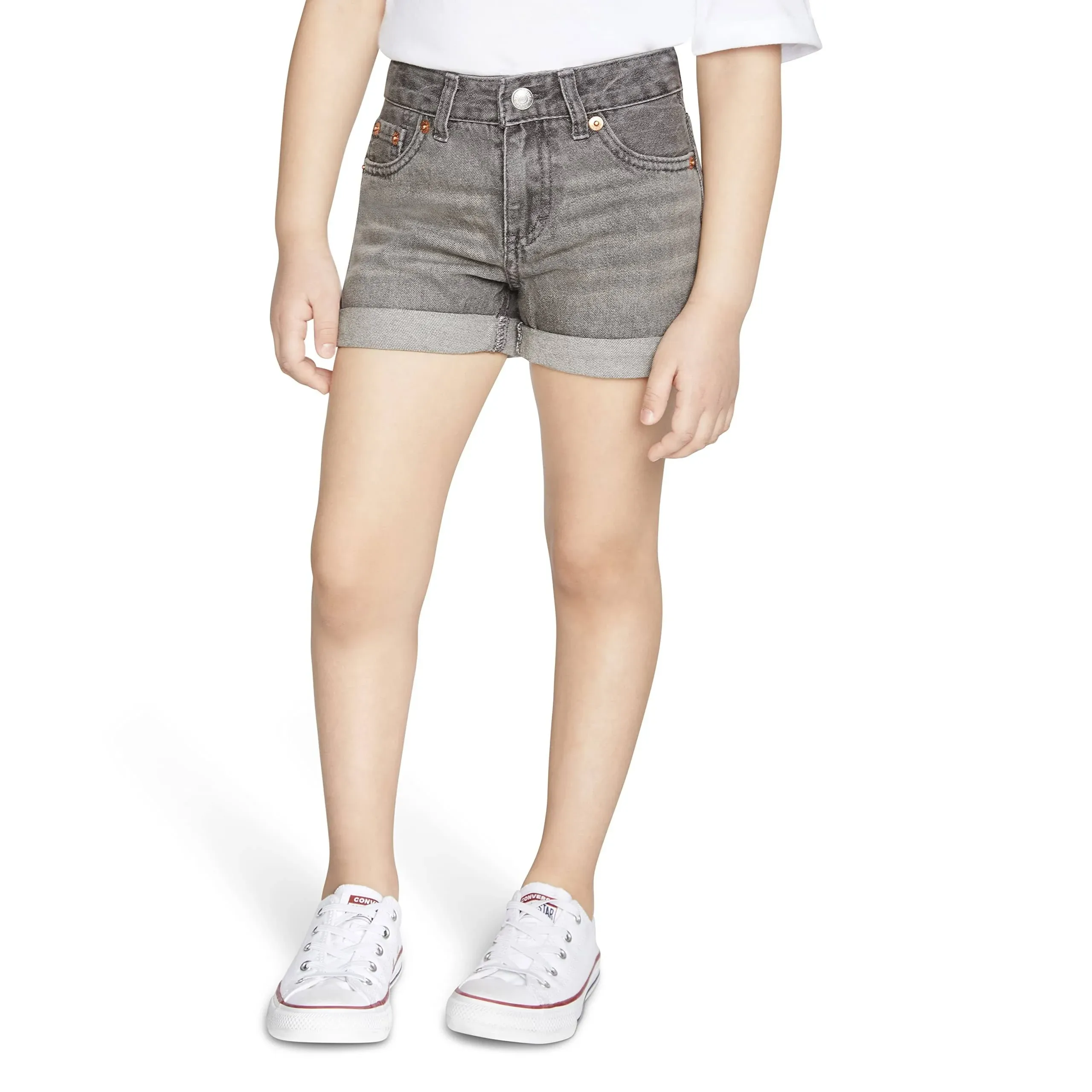 Girls Levi's Girlfriend Denim Shorty Shorts