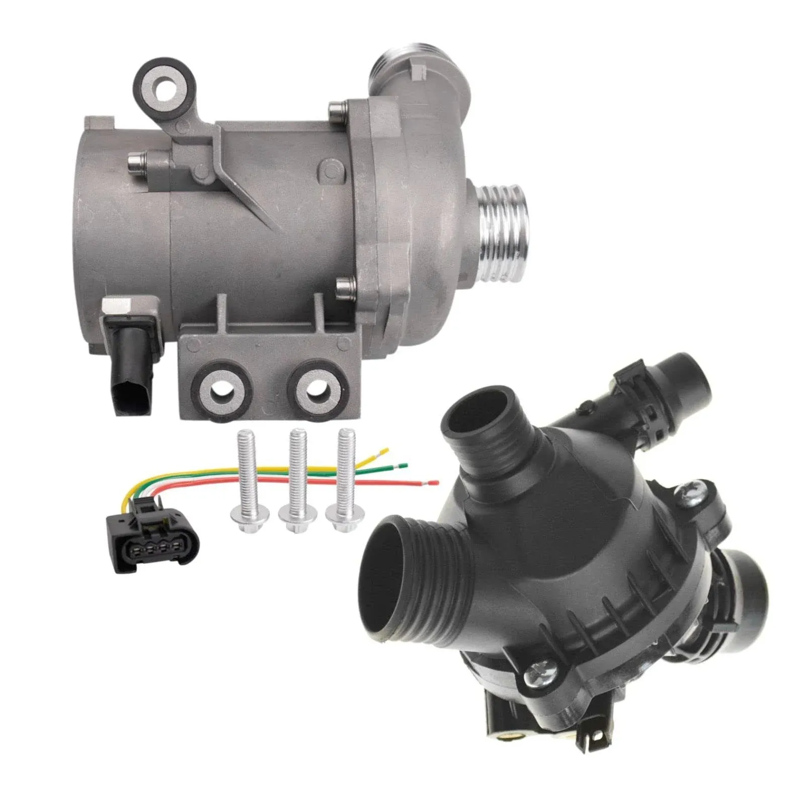 Electric Water Pump &amp; Thermostat with Housing Kit for BMW