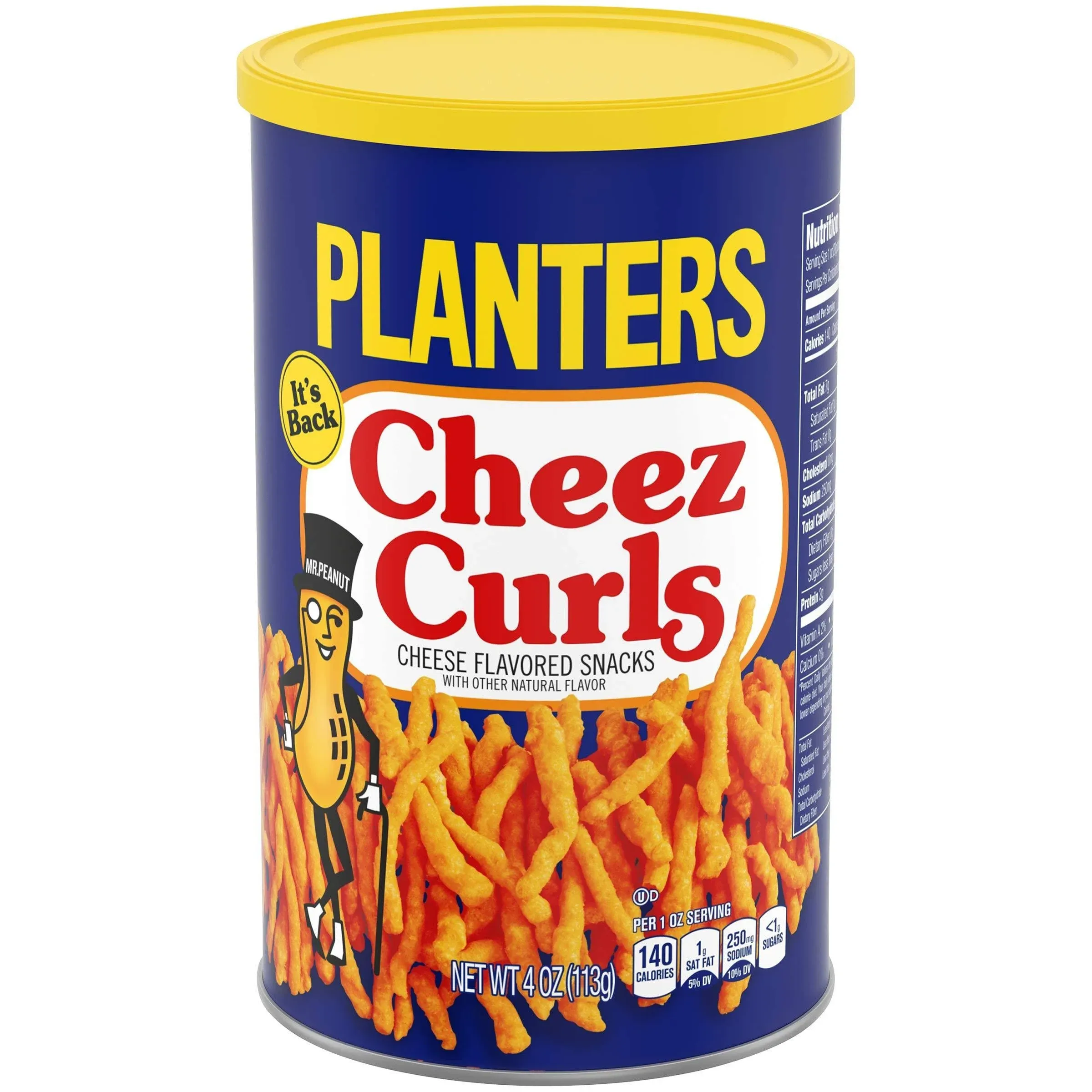 Planters Cheez Curls Cheese Flavored Snacks, 4 Oz