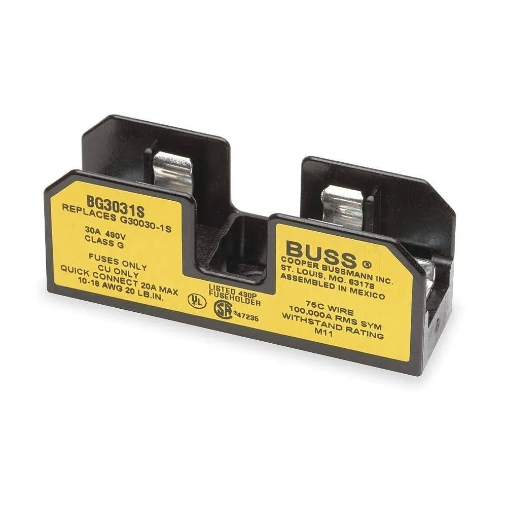 Bussmann BG3031S, 30Amp 480V Fuse Holder