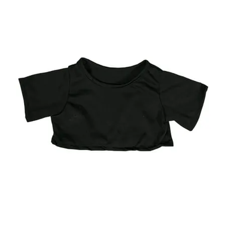 Black T-Shirt Teddy Bear Clothes Fits Most 14 -18 Build-a-bear and Make Your Own Stuffed Animals