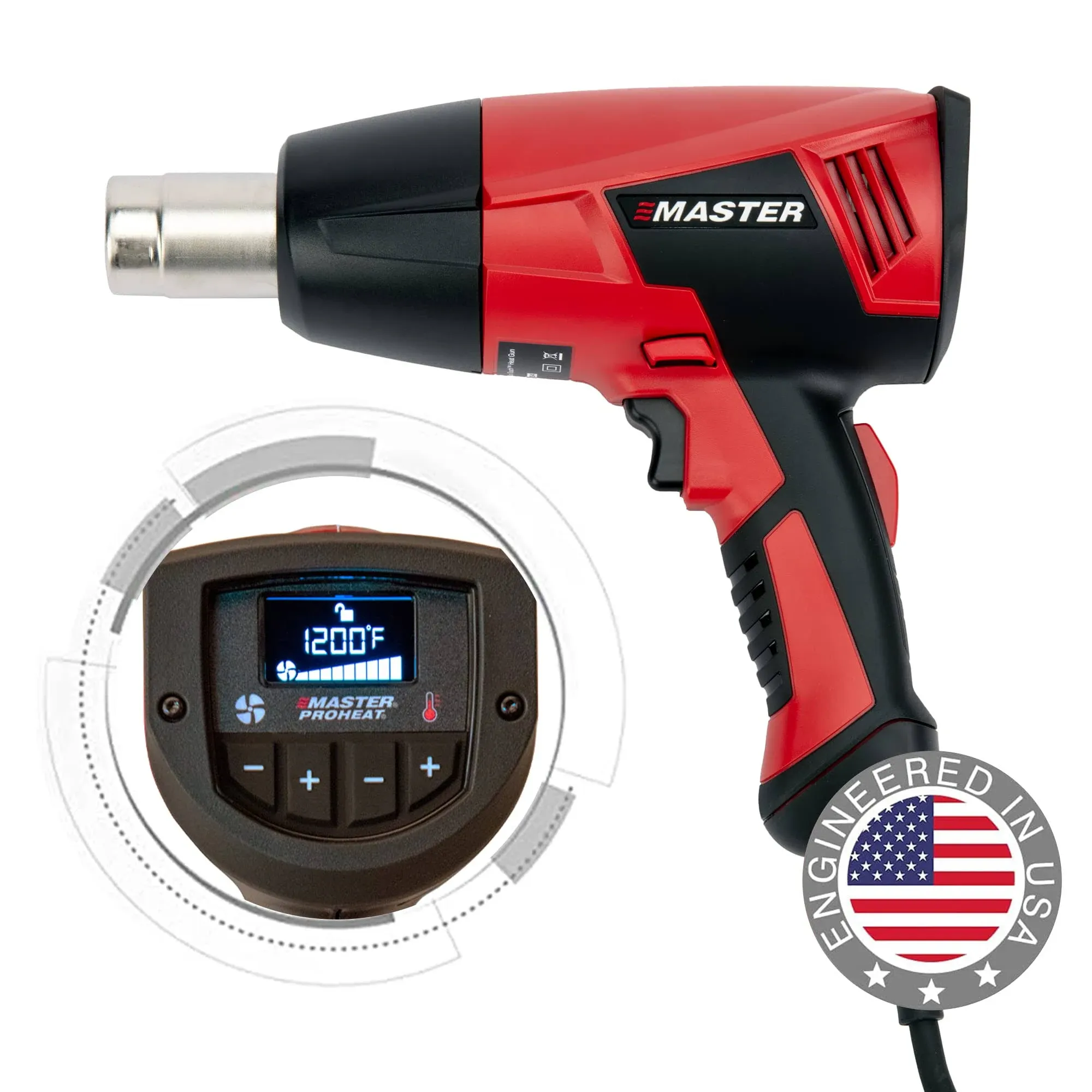 Master Appliance - PH-1400A - MASTER APPLIANCE Professional Heat Tool: Pistol-Grip, 120V AC, Two-Prong, 130F to 1, 200F