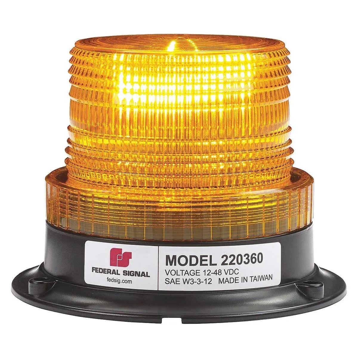 Federal Signal 220360-02 Beacon Light,Magnetic,5-7/64 in. H