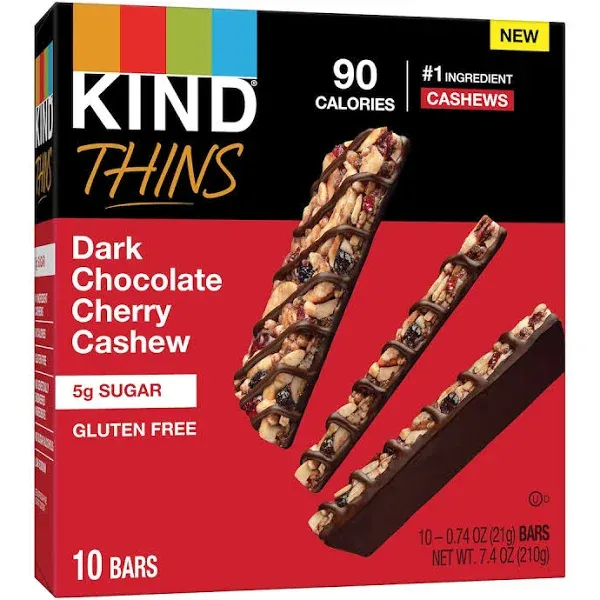 Kind Dark Chocolate Cherry Cashew Bar, 7.4 Ounce -- 6 per case