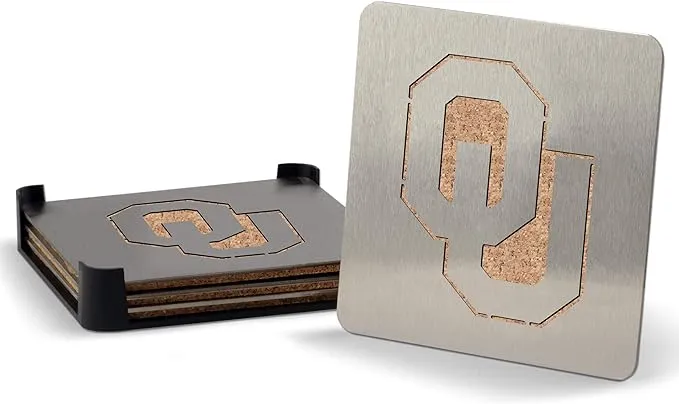 Oklahoma Sooners Boasters Stainless Steel Coasters - Set of 4