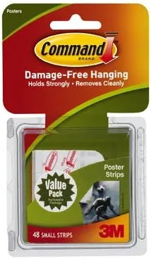 3M 17024-VP Command Poster Strips, 48-Ct. Value Pack - Quantity 6