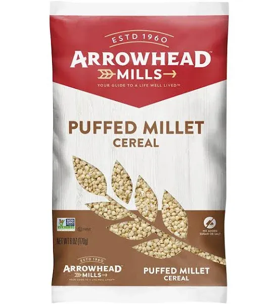 Arrowhead Mills Cereal, Puffed Millet - 6 oz