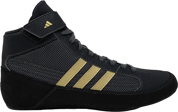 Adidas HVC 2 Wrestling Shoes, Black/Gold