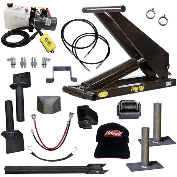 10 Ton (PF-520) Dump Trailer Hydraulic Scissor Hoist Kit (20,000 lb) | | Standard Kit | Hydraulic Truck Dump Bed Kit with Power Unit (PF-520-K-LA)