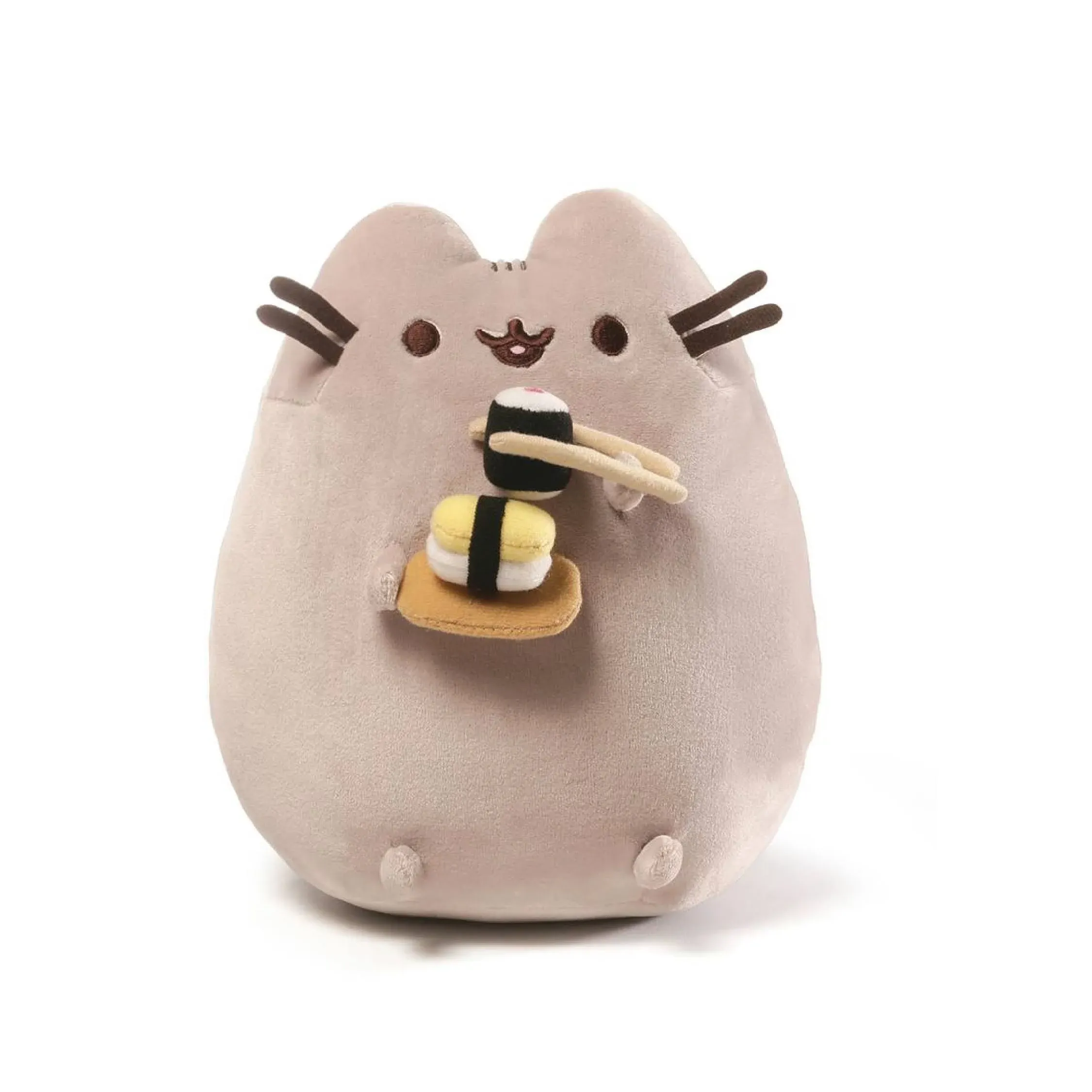 Gund Pusheen Snackables Sushi Chopsticks Plush Stuffed Animal Cat 9.5"