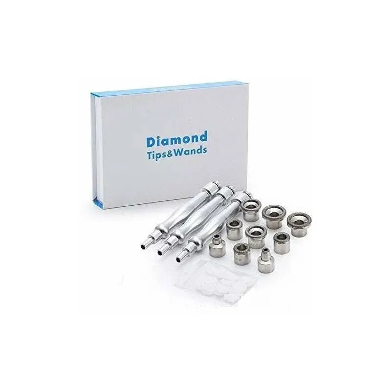 YAVOCOS 9 Tips 3 Wands Diamond Dermabrasion Accessory Replacement Tips Diamon...