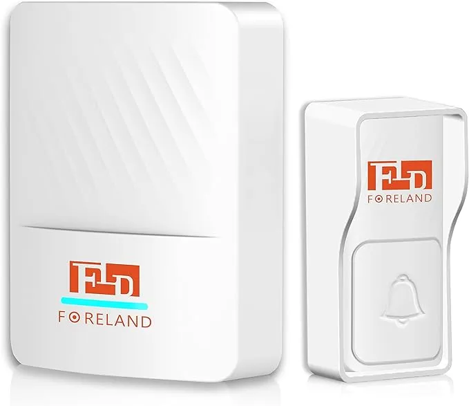 FLD FORELAND Doorbell, Self-Powered Wireless Doorbell Chime Kit, No Battery 