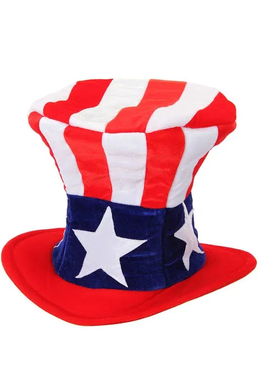 Giant Uncle Sam Plush Hat