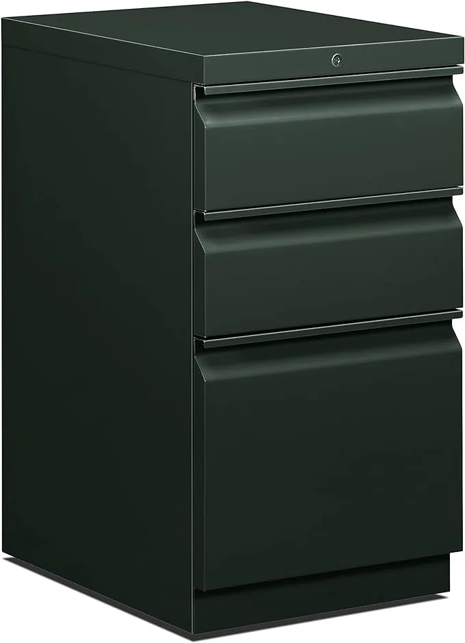 HON 33720RS Efficiencies Mobile Pedestal File with One File / Two Box Drawers, 19.90" Depth, Charcoal