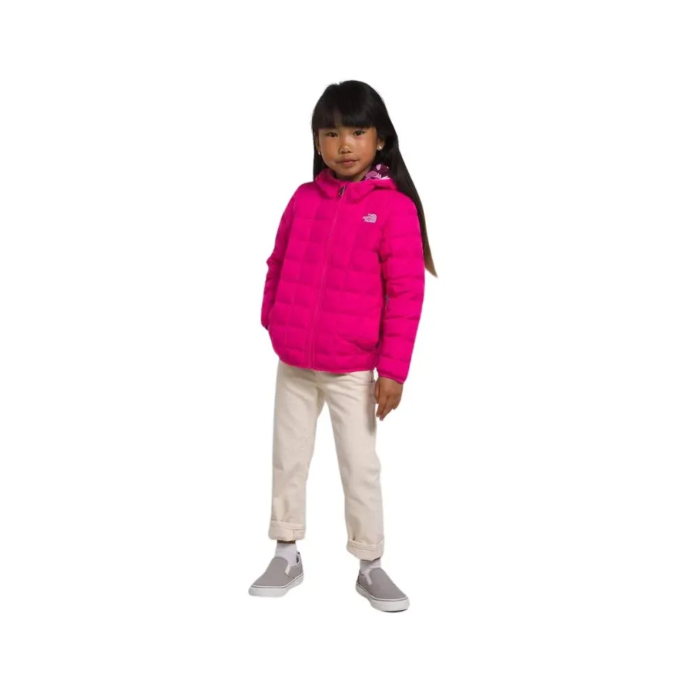 THE NORTH FACE Kids Reversible ThermoBall Hooded Jacket, 2, Mr. Pink