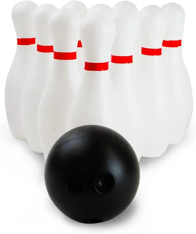 Boley Kids Bowling Set 12 Piece Lawn Bowling Games Set Portable Indoor or Outdoor Bowling Game Toddler Bowling Pin