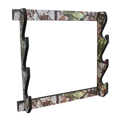 Rush Creek Creations 3-Long Gun Wall Display Rack, 23.4 in. x 3.8 in. x 21.4 in., Camouflage