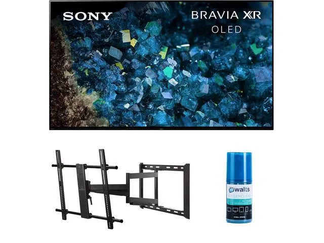 "Sony XR83A80L 83 inch 4K HDR OLED Smart Google TV with PS5 Features with a Walts Large/Extra Large Full Motion Mount for 43 Inch-90 Inch Compatible TV's and Walts HDTV Screen Cleaner Kit (2023)"