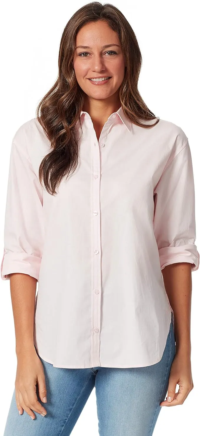 Gloria Vanderbilt Women's Amanda Monogram Button Down Shirt