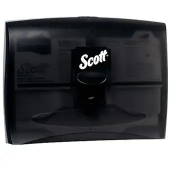 Scott Kimberly Clark Windows Toilet Seat Cover Dispenser (09506), Black