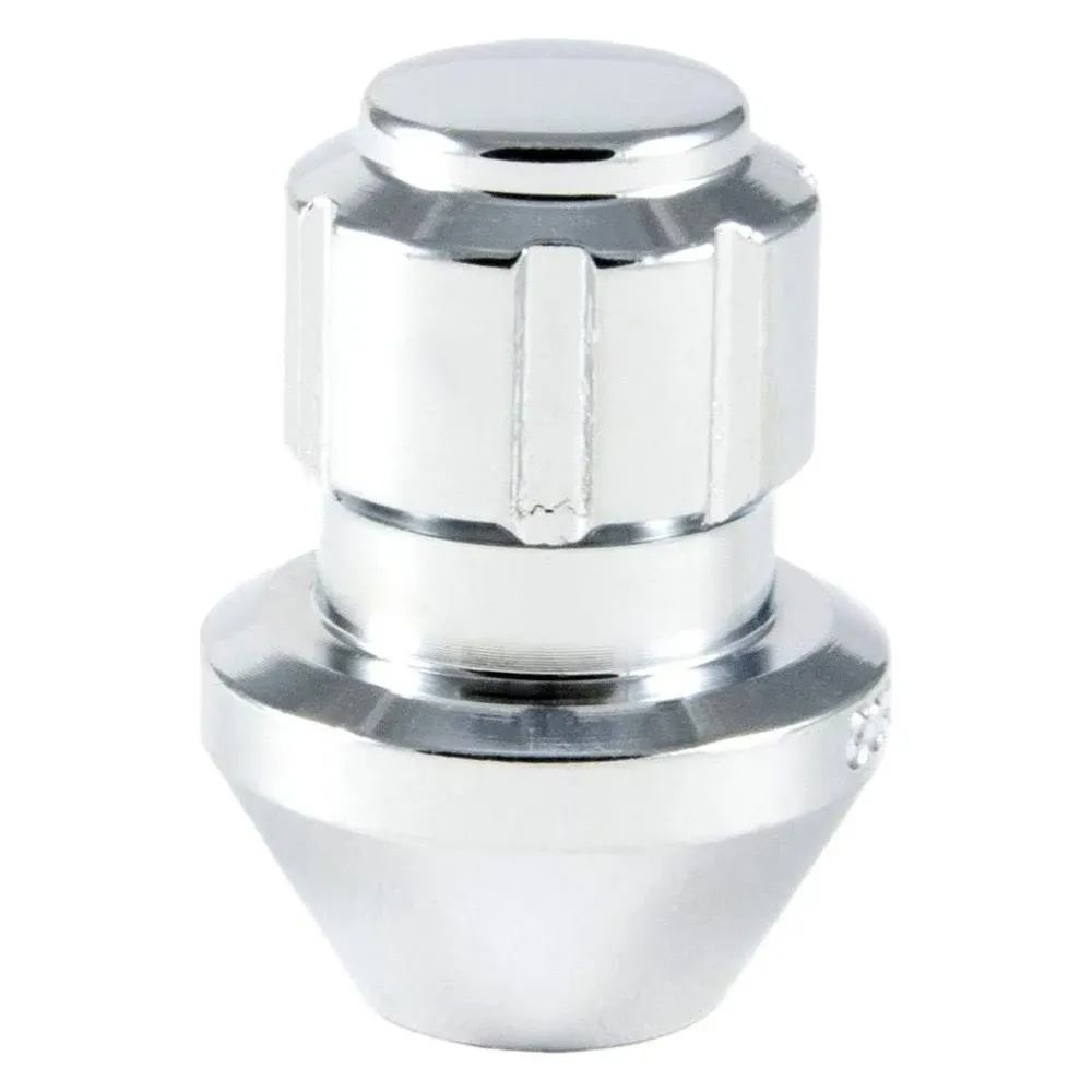 Gorilla Automotive® 96641DX - Chrome Cone Seat Factory Style Bulge Wheel Locks