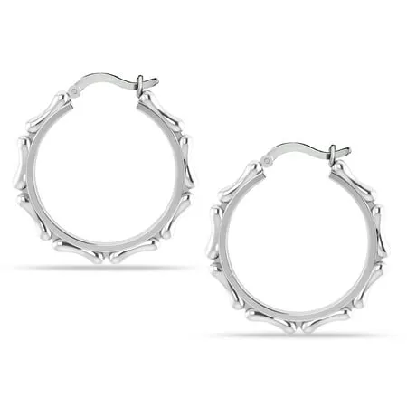 SWEETV 925 Sterling Silver Hoop Earrings for Women Lightweight Endless Silver Thin Hoops, 20/30/40/50/60MM