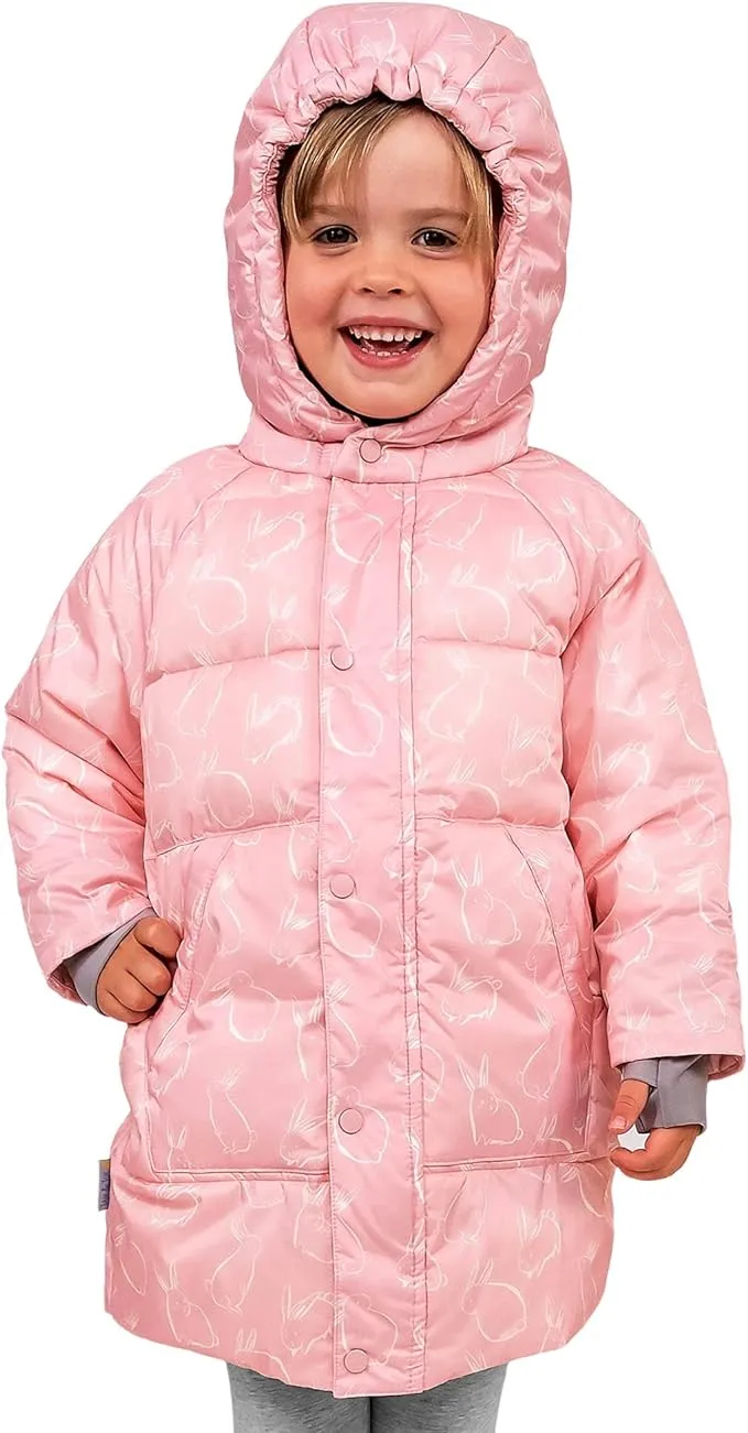 Jan & Jul Toasty-Dry Puffy Coat Bunny 4T