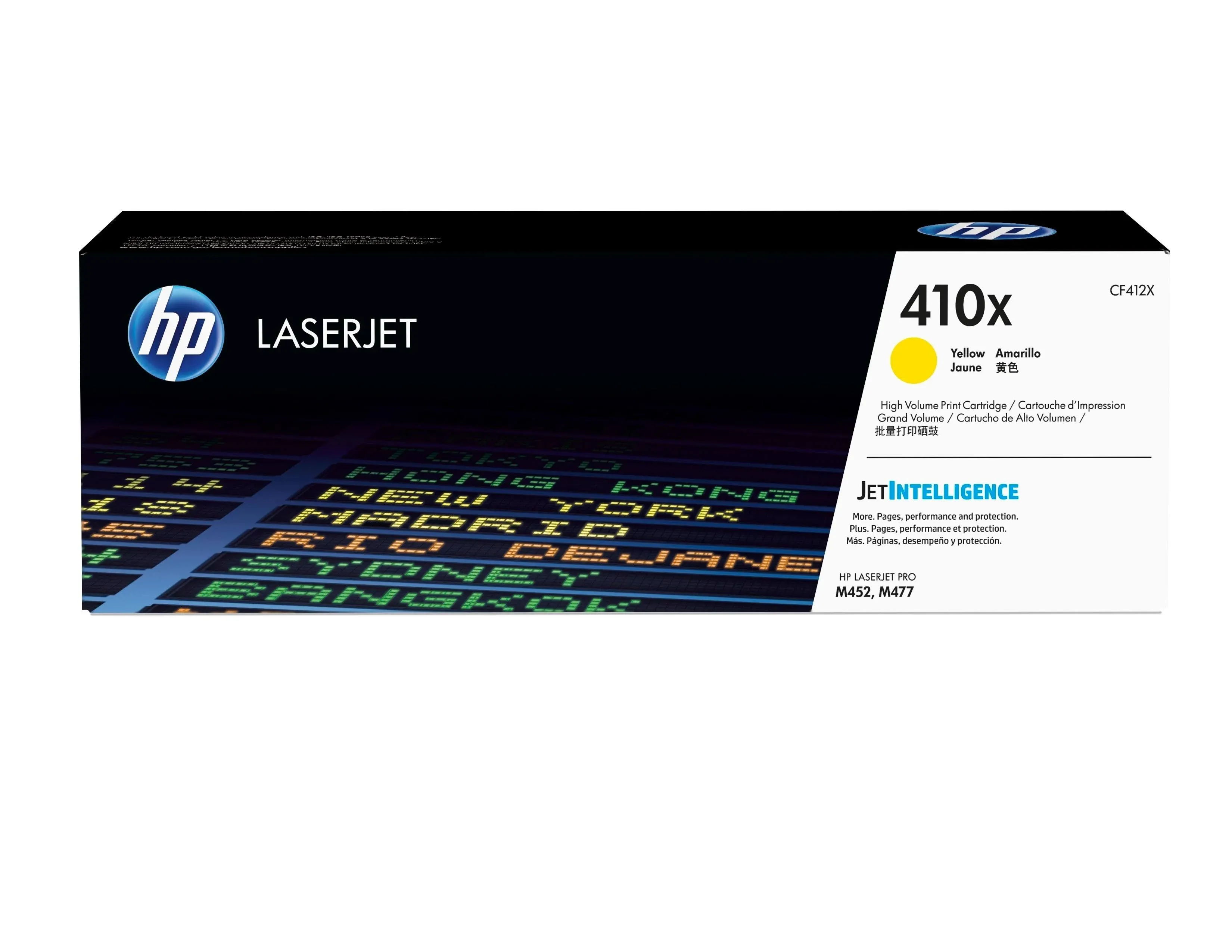 HP 410X High-Yield Yellow Toner Cartridge CF412X