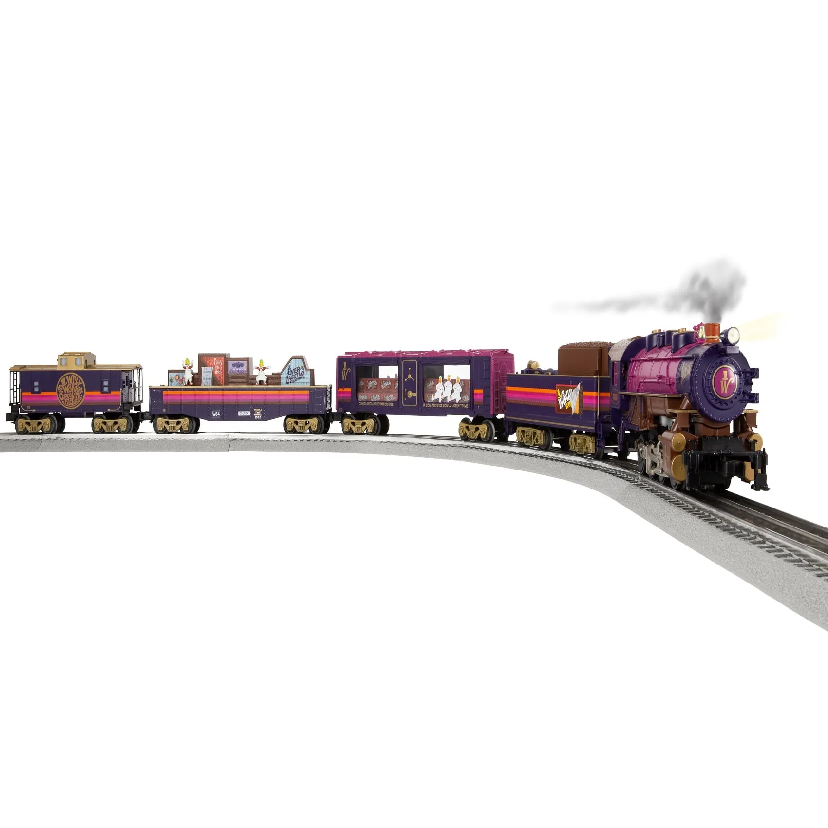 Lionel Willy Wonka & The Chocolate Factory LionChief 5.0 Electric O Gauge Train Set with Bluetooth & Remote