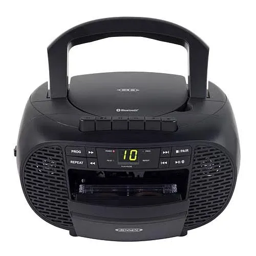 JENSEN Portable Stereo Bluetooth CD Cassette Recorder with AM/FM Radio - 22111931 | HSN