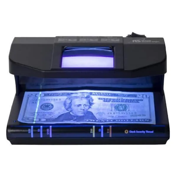 ROYAL SOVEREIGN UV, MG, FL, and Microprint 4-Way Counterfeit Detector in Black RCD-3000