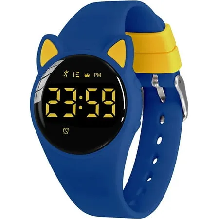 A ALPS Digital Watch for Girls Boys Sport Waterproof Wristwatches with Non-Bluetooth for Teens Students Ages 5-12