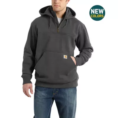 Carhartt Men's Rain Defender Paxton Heavyweight Hooded Zip Mock Sweatshirt