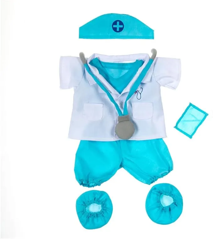 New Adorable Doctor Outfit Fit Most 14 Inch - 18 Inch Soft Toys Build A Bear