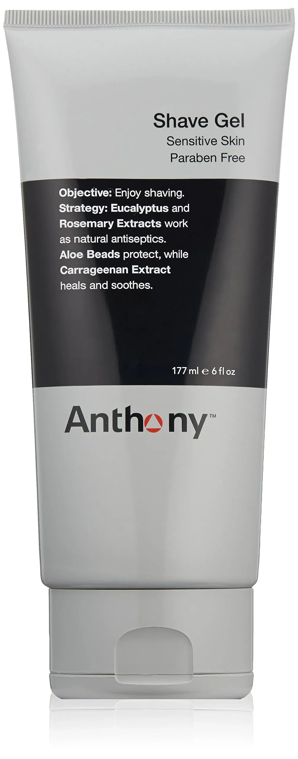 Anthony For Men Shave Gel 6.0 fl. oz. Sensitive Skin, NEW and SEALED!