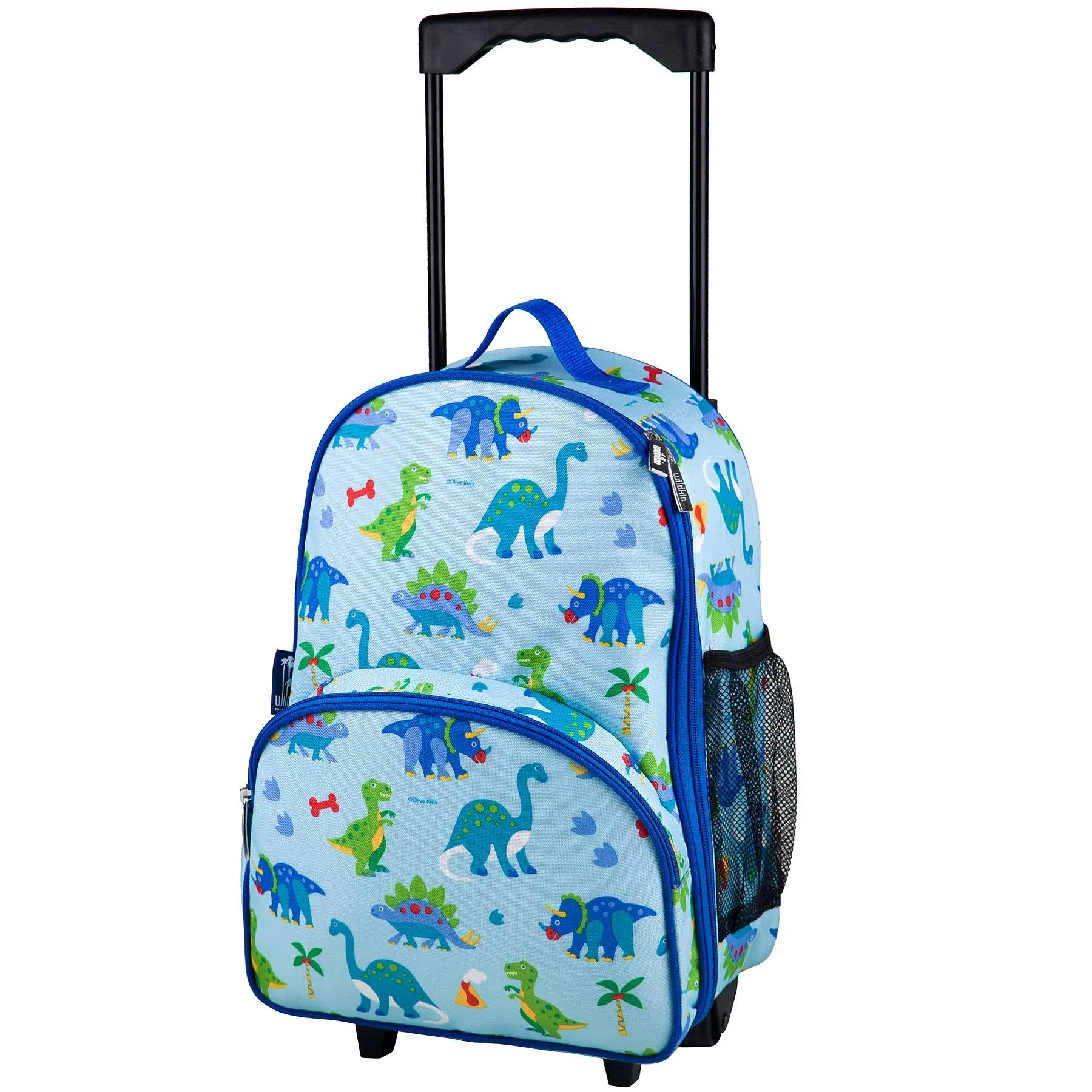 Wildkin Olive Kids Rolling Luggage - Dinosaur Land