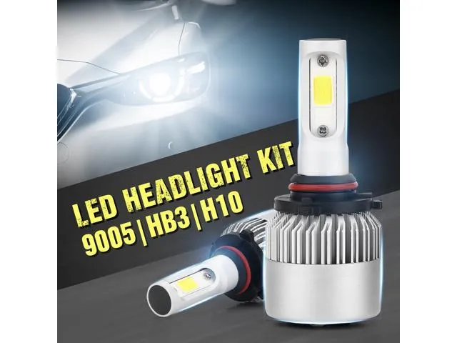 XIUMEI 2Pcs H4  H7 H11 H8 9006 HB4 COB LED S2 Series Auto Car Headlight 72W 7200LM High Low Beam Bulb All In One Automobile Lamp 6000K 9-36V