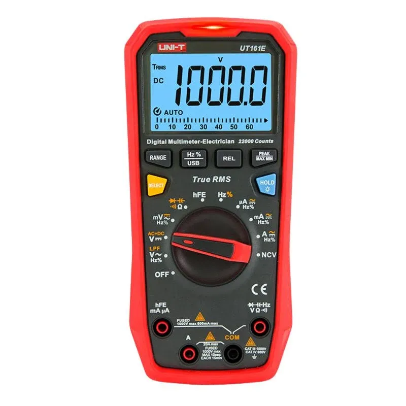 UNI-T UT161E Digital Multimeter True RMS AC/DC Voltage Current Resistance