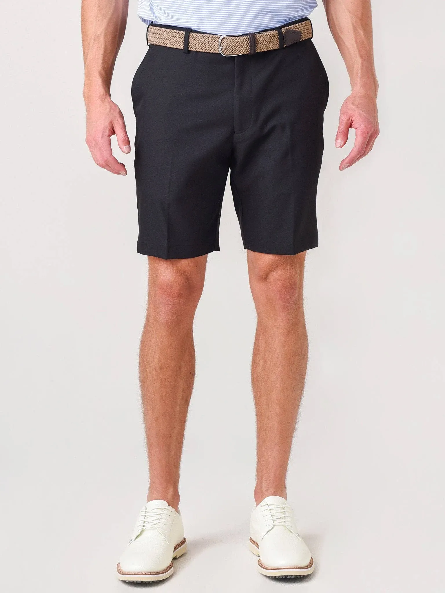 Shop Peter Millar Salem High Drape Performance Shorts In Cottage Blue