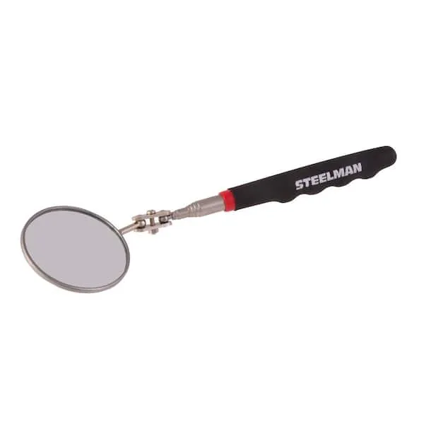 Steelman 36 in. Telescoping 2.25 in. Round Inspection Mirror 41819