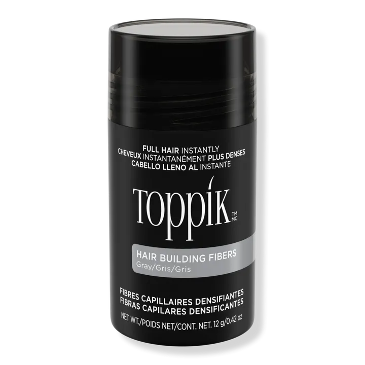 Toppik Hair Building Fibers, 3g Fill In Fine or Thinning Hair Instantly Thicker, Fuller Looking Hair 9 Shades for Men Women