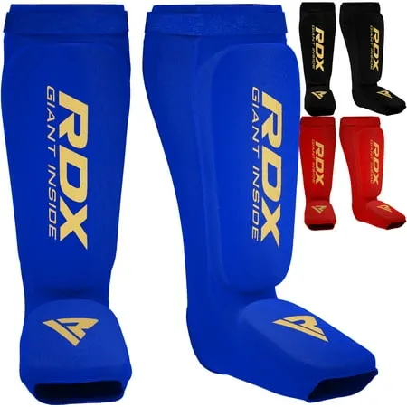 RDX Shin Guards Kickboxing Muay Thai SATRA Approved MMA Leg Instep Protection Pads