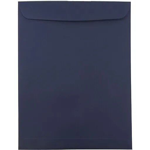 JAM Paper 10 x 13 Open End Catalog Envelopes, Navy Blue, 25/Pack (12828427)