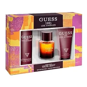 Guess 1981 Los Angeles 3 Pc Gift Set 3.4oz EDT Spray, 6.0oz Body Spray, 6.7oz Shower Gel GIFTSET