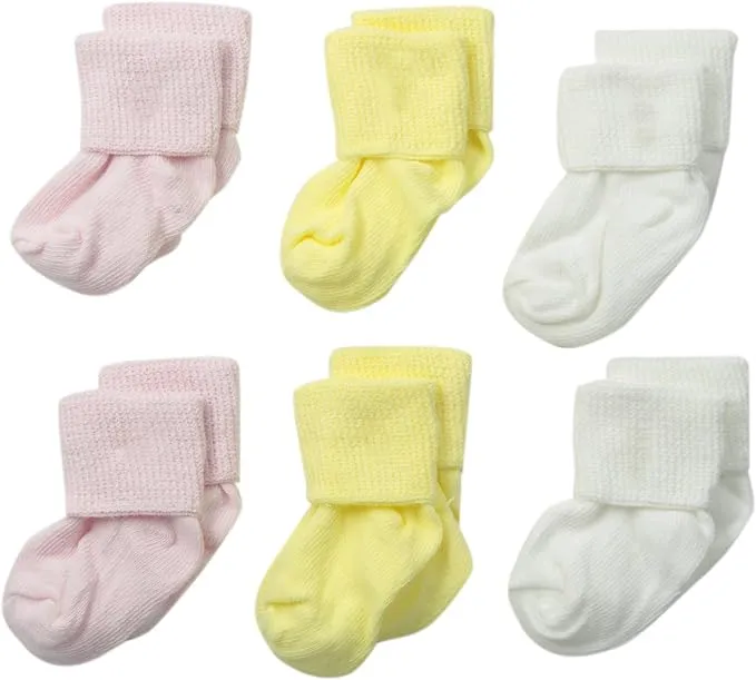 Jefferies Socks Classic Baby Socks 6-Pack - Pink