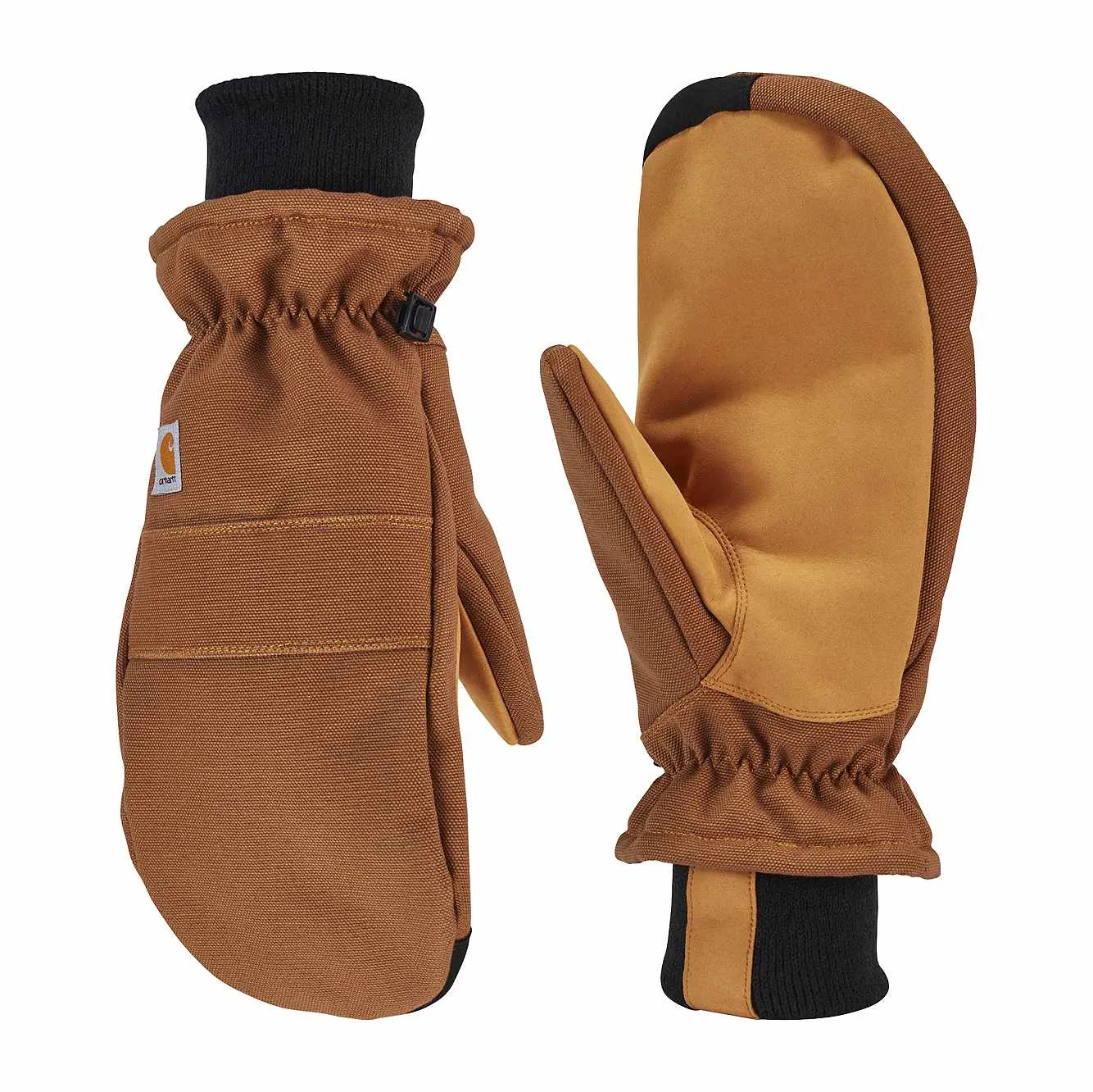 Carhartt Women's Insulated Duck Synthetic Leather Knit Cuff Mitt