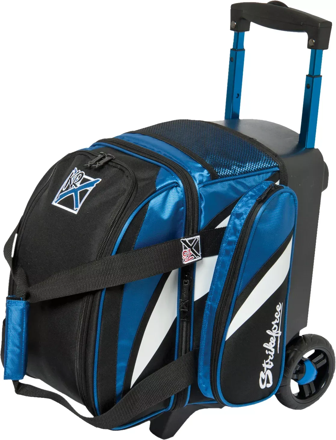 KR Strikeforce Cruiser Single Roller Bowling Bag with Shoe Compartment and Side Accessory Compartment