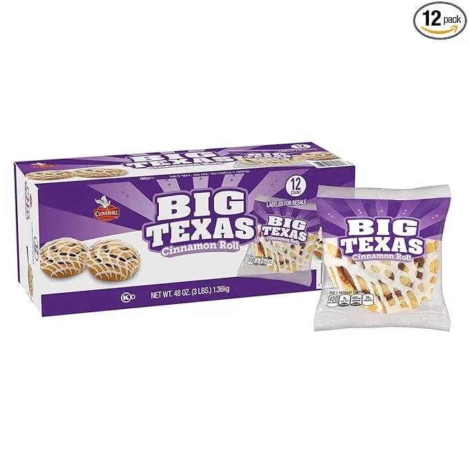 Big Texas Cinnamon Roll (4oz / 12pk)