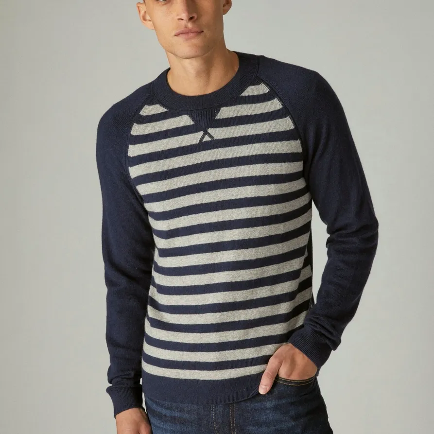 CLOUD SOFT STRIPE RAGLAN SWEATER